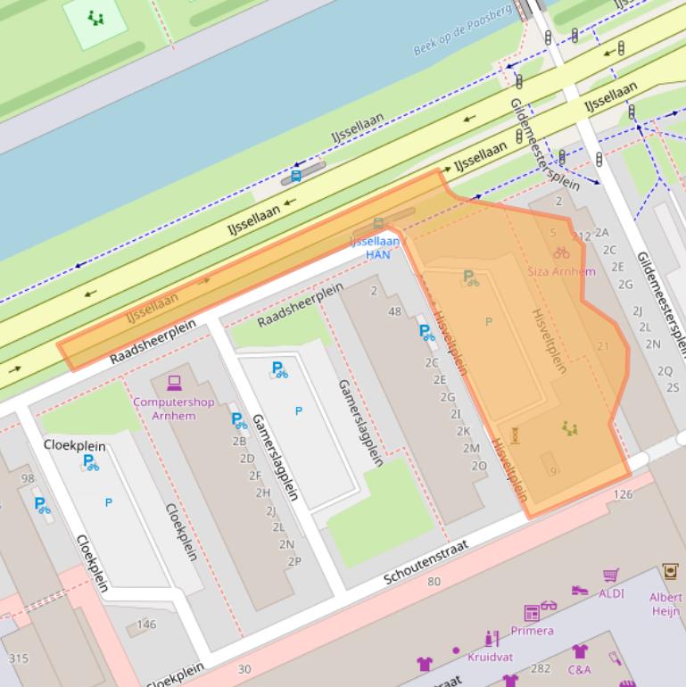 Kaart van postcodegebied 6826LE.