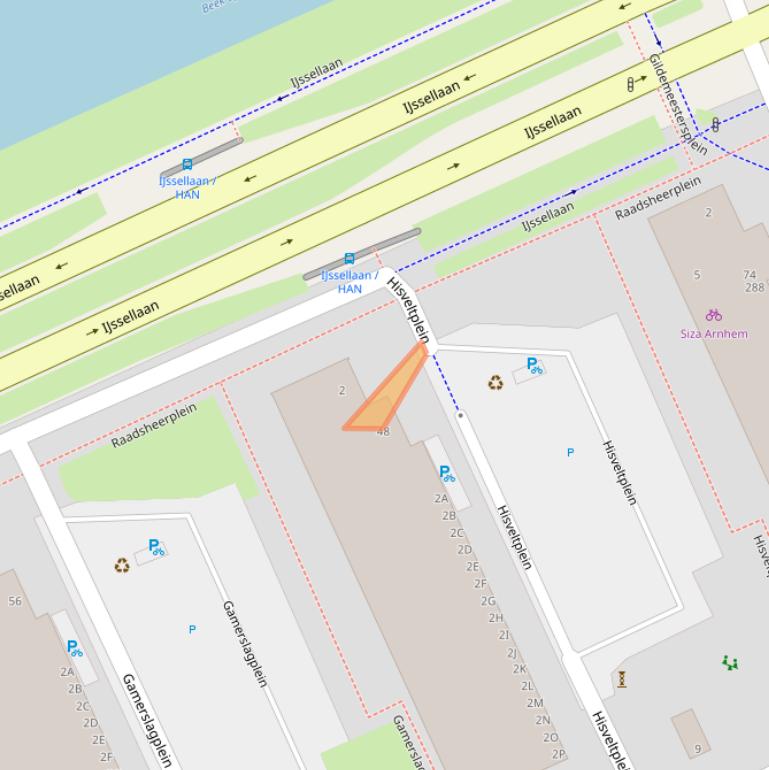 Kaart van postcodegebied 6826LJ.