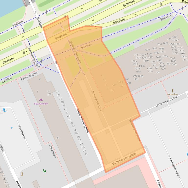 Kaart van postcodegebied 6826LW.