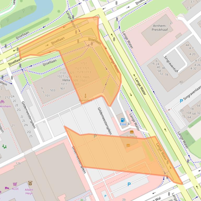 Kaart van postcodegebied 6826LZ.