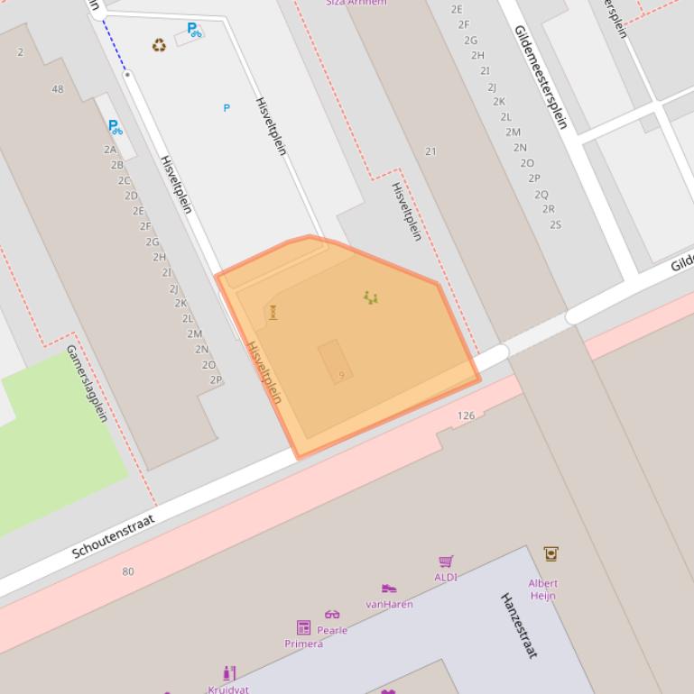 Kaart van postcodegebied 6826MA.