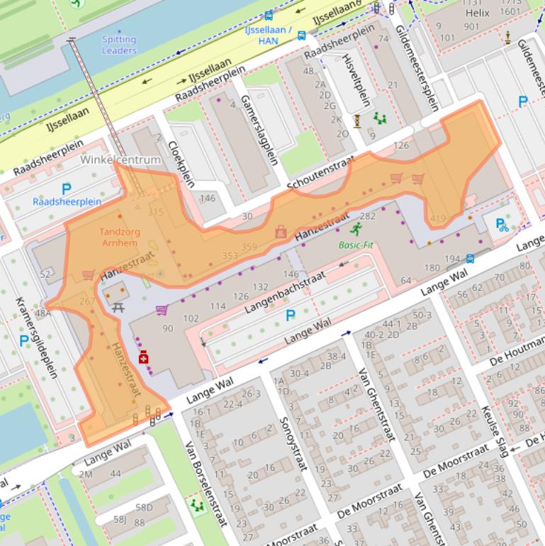 Kaart van postcodegebied 6826ML.