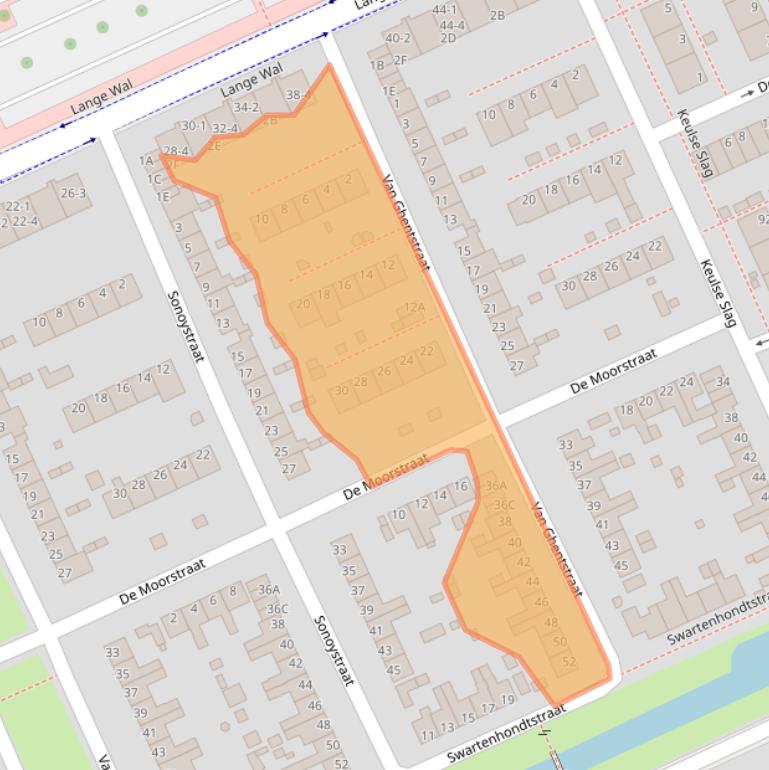 Kaart van postcodegebied 6826PB.