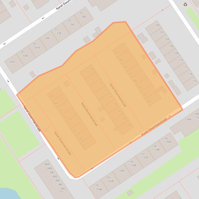 Kaart van postcodegebied 6826RD.