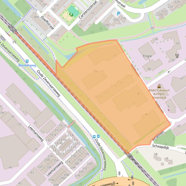 Kaart van postcodegebied 6826TS.