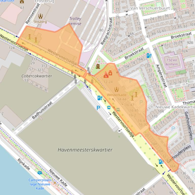 Kaart van postcodegebied 6827AS.