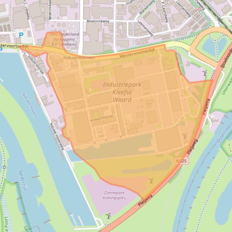 Kaart van postcodegebied 6827AV.