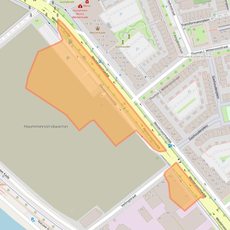 Kaart van postcodegebied 6827AX.