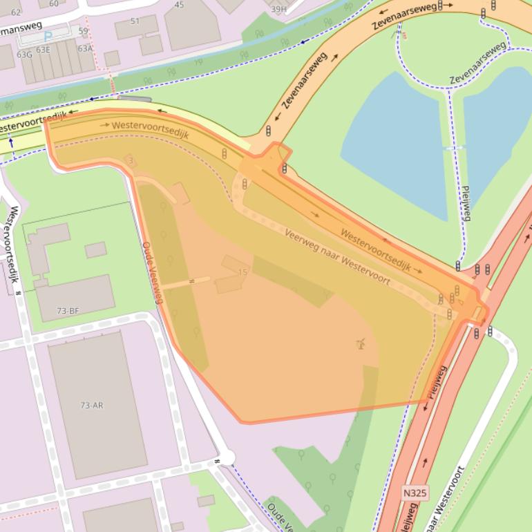 Kaart van postcodegebied 6827BE.