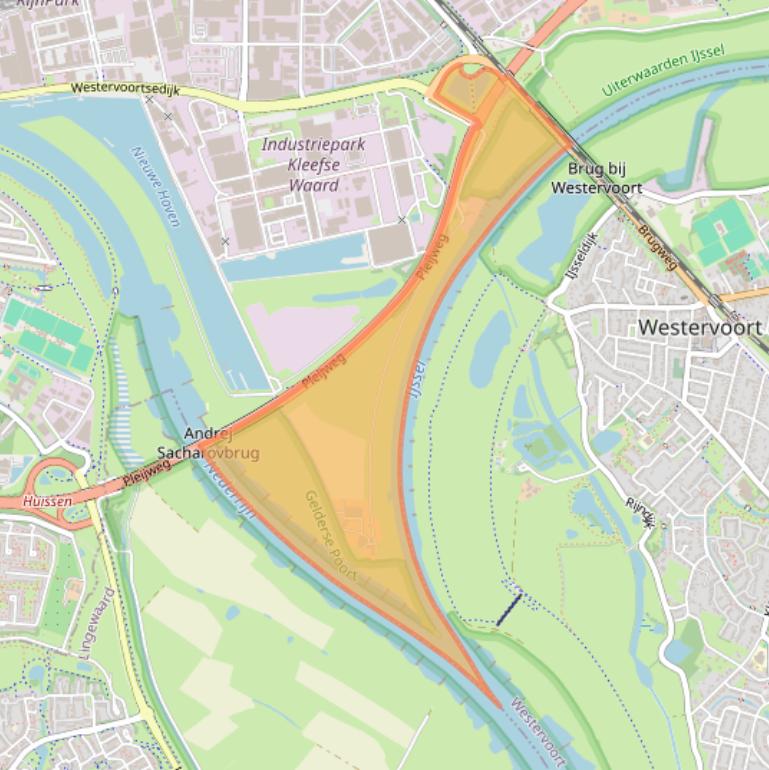 Kaart van postcodegebied 6827BG.