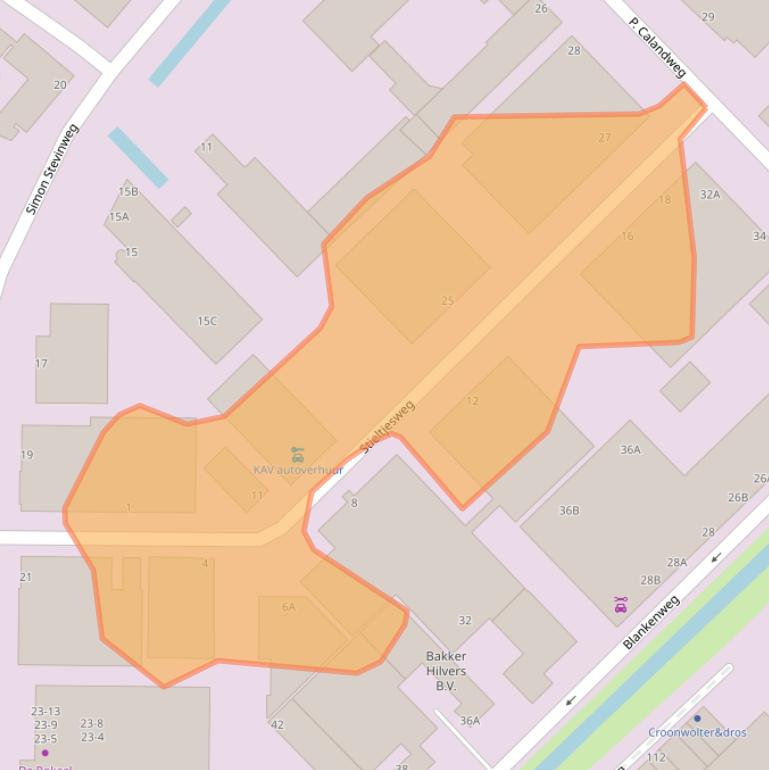 Kaart van postcodegebied 6827BV.