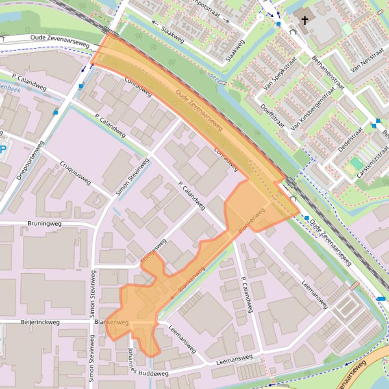 Kaart van postcodegebied 6827BW.