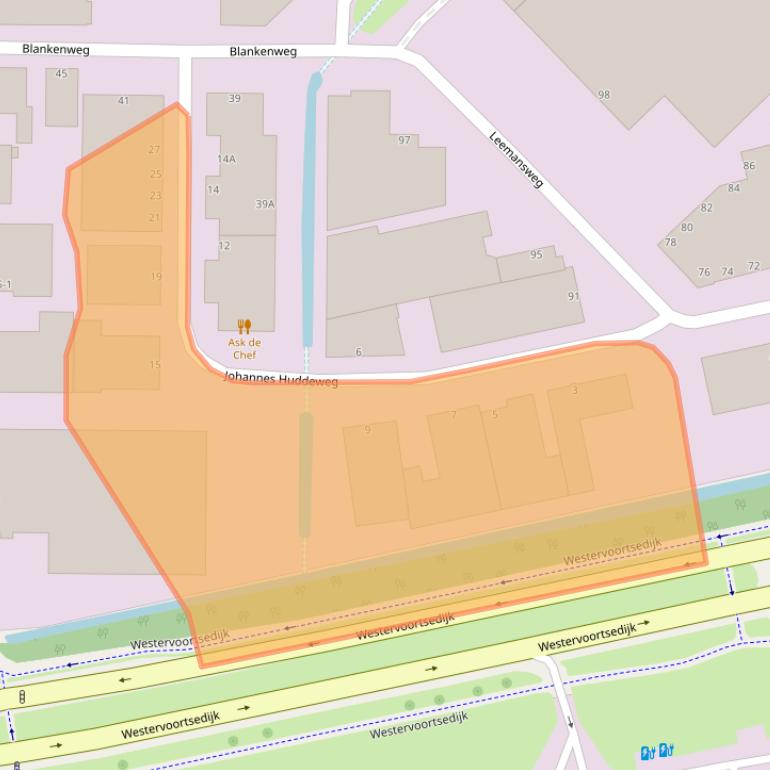 Kaart van postcodegebied 6827CA.