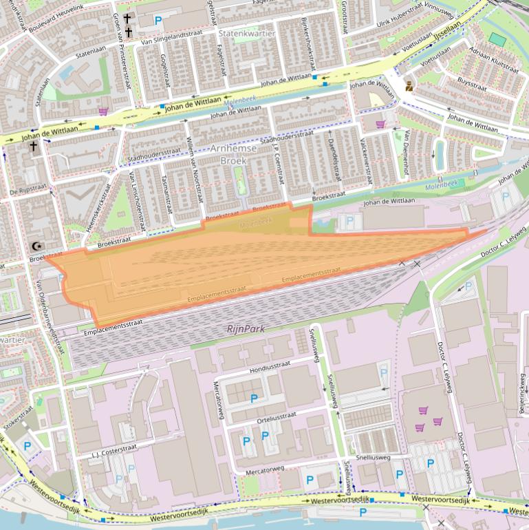 Kaart van postcodegebied 6827DA.