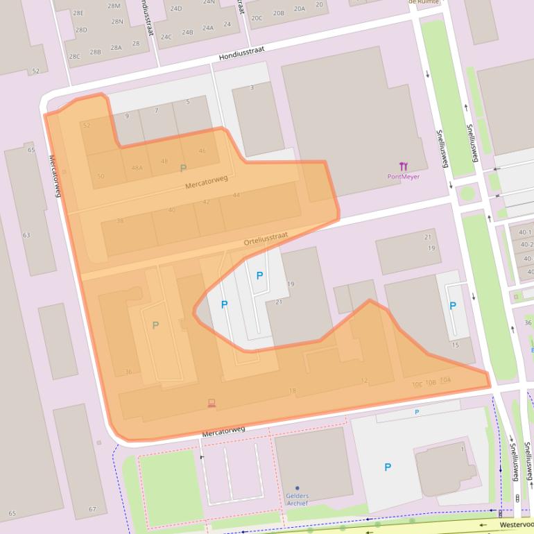 Kaart van postcodegebied 6827DC.