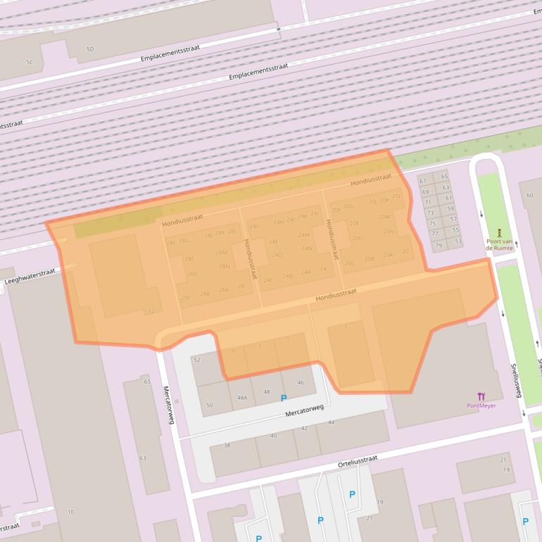 Kaart van postcodegebied 6827DE.