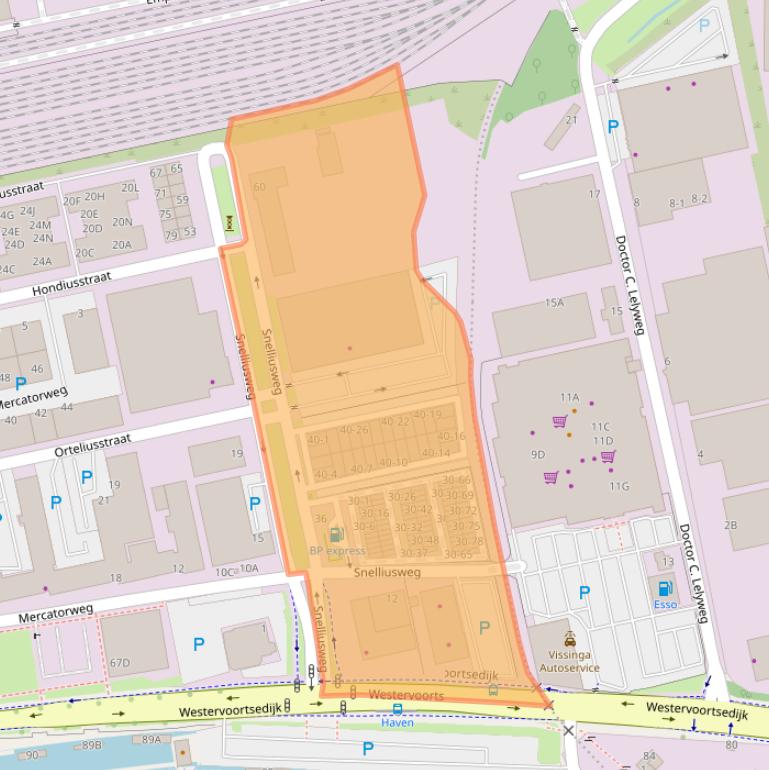 Kaart van postcodegebied 6827DH.