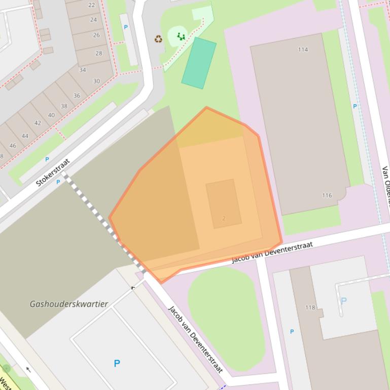 Kaart van postcodegebied 6827EA.