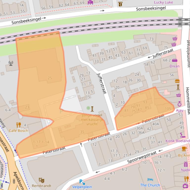 Kaart van postcodegebied 6828AG.