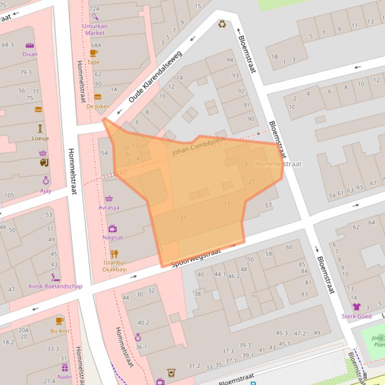 Kaart van postcodegebied 6828AR.
