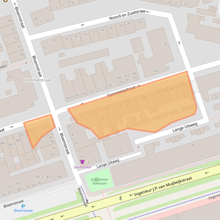 Kaart van postcodegebied 6828AT.