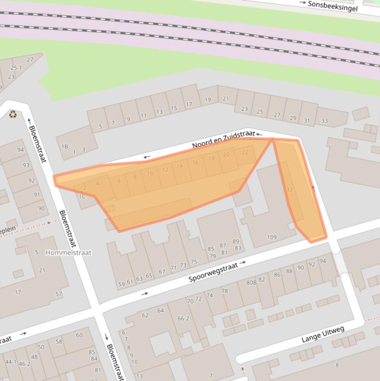 Kaart van postcodegebied 6828BB.