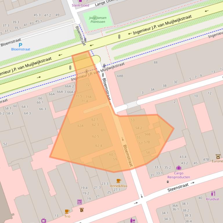 Kaart van postcodegebied 6828BK.