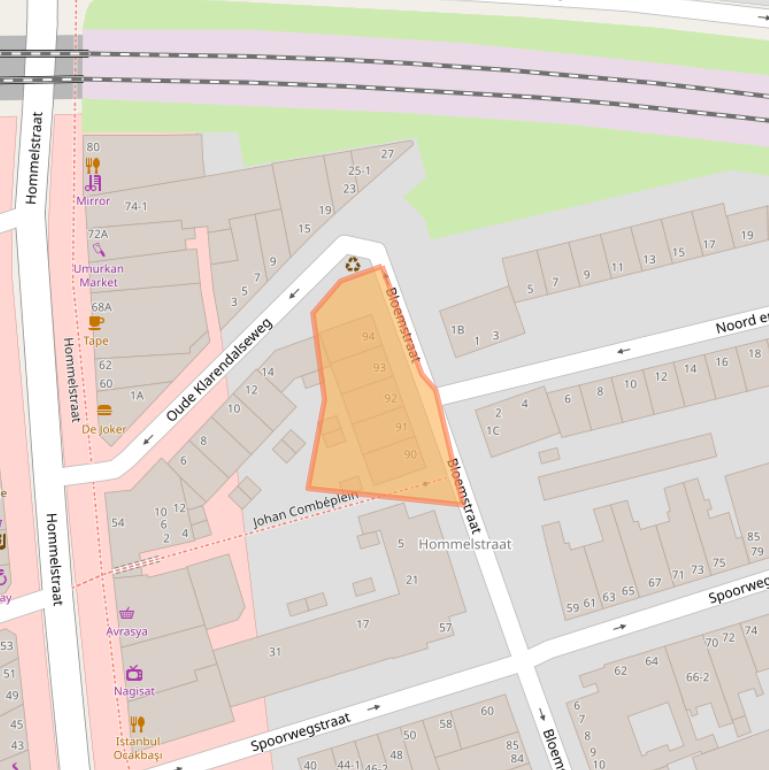 Kaart van postcodegebied 6828BM.