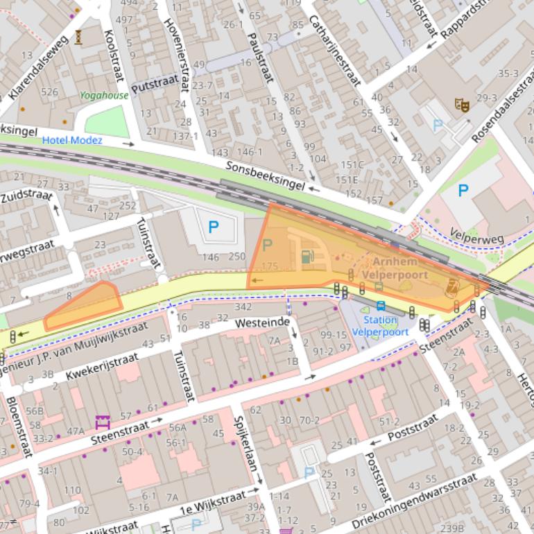 Kaart van postcodegebied 6828BN.