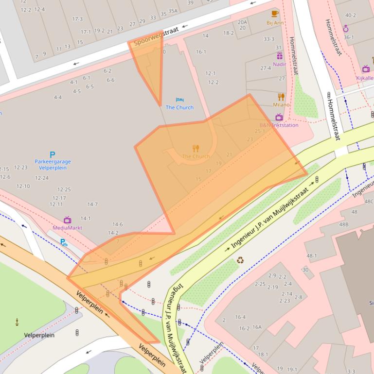 Kaart van postcodegebied 6828BP.