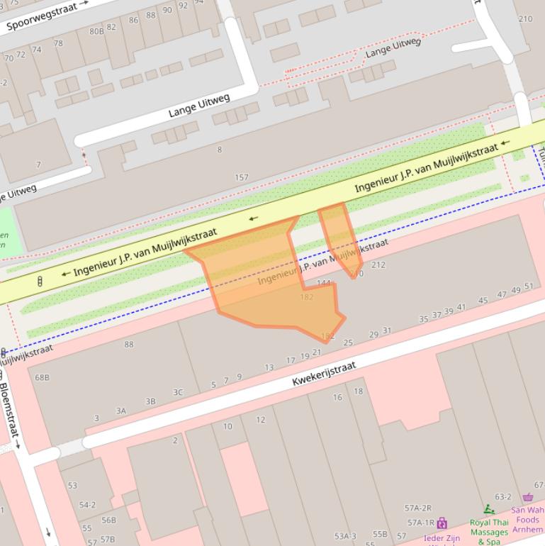 Kaart van postcodegebied 6828BW.