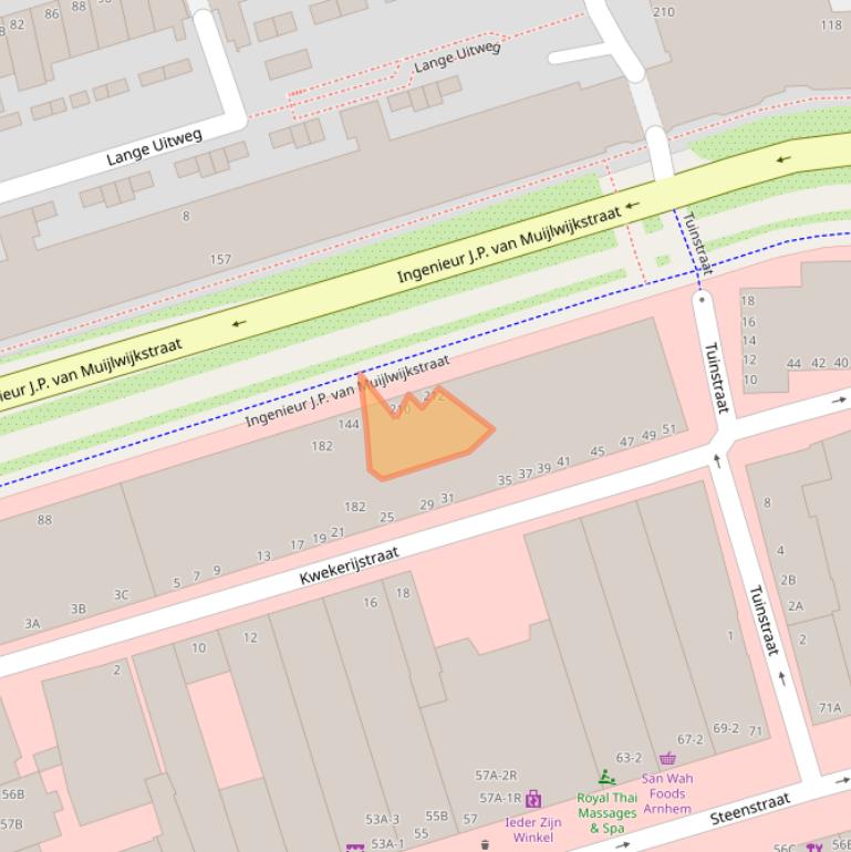 Kaart van postcodegebied 6828BX.