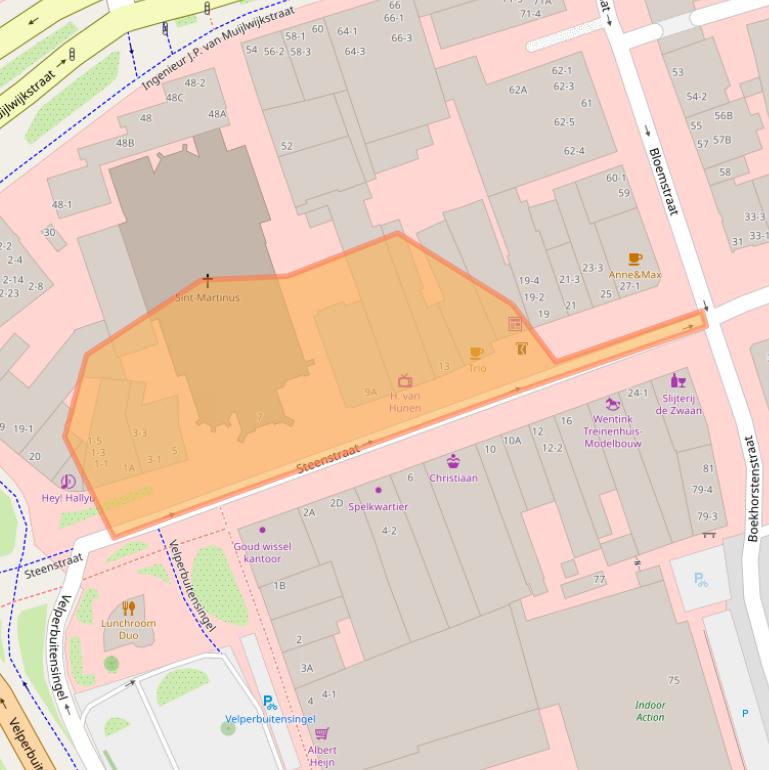 Kaart van postcodegebied 6828CA.