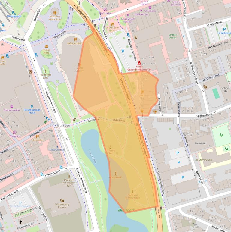 Kaart van postcodegebied 6828CV.