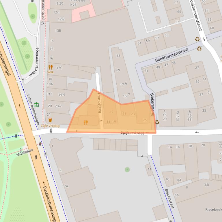 Kaart van postcodegebied 6828DA.