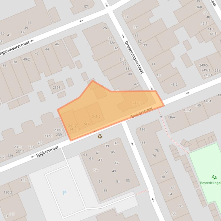 Kaart van postcodegebied 6828DG.