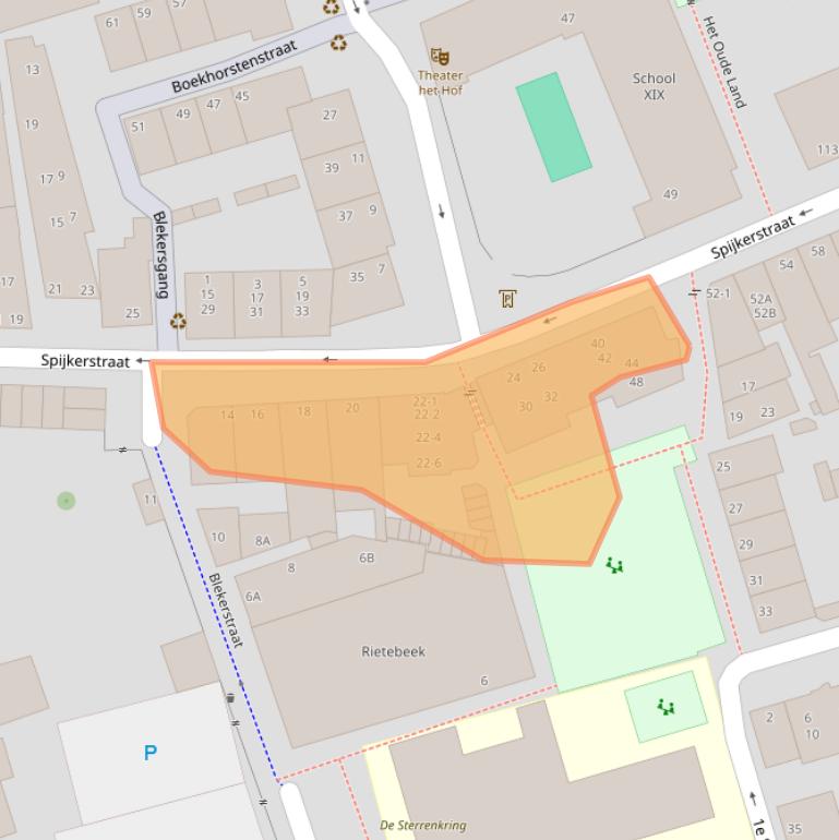 Kaart van postcodegebied 6828DL.