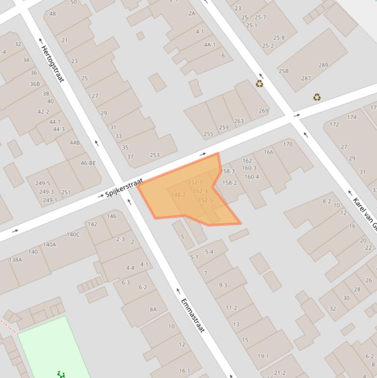 Kaart van postcodegebied 6828DR.