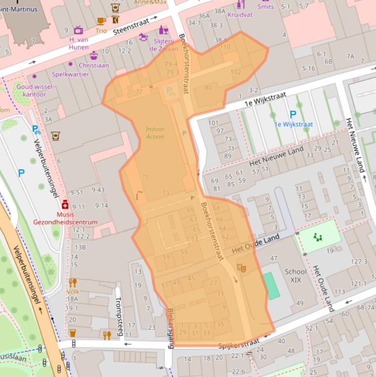 Kaart van postcodegebied 6828DV.