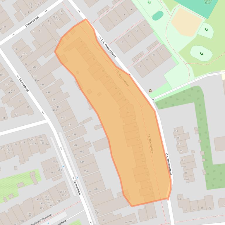 Kaart van postcodegebied 6828DX.