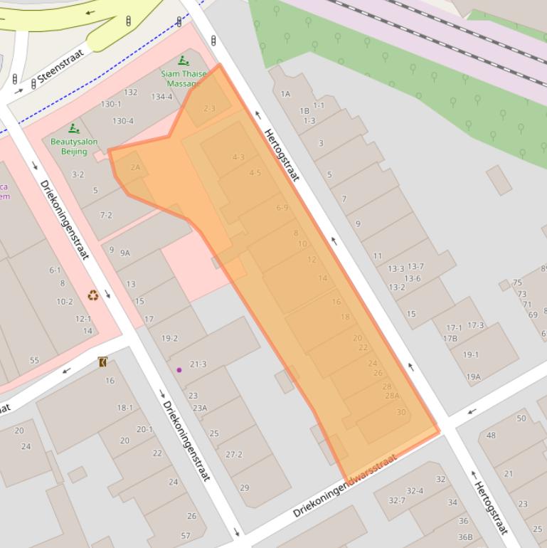 Kaart van postcodegebied 6828ET.