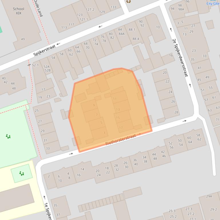 Kaart van postcodegebied 6828GD.