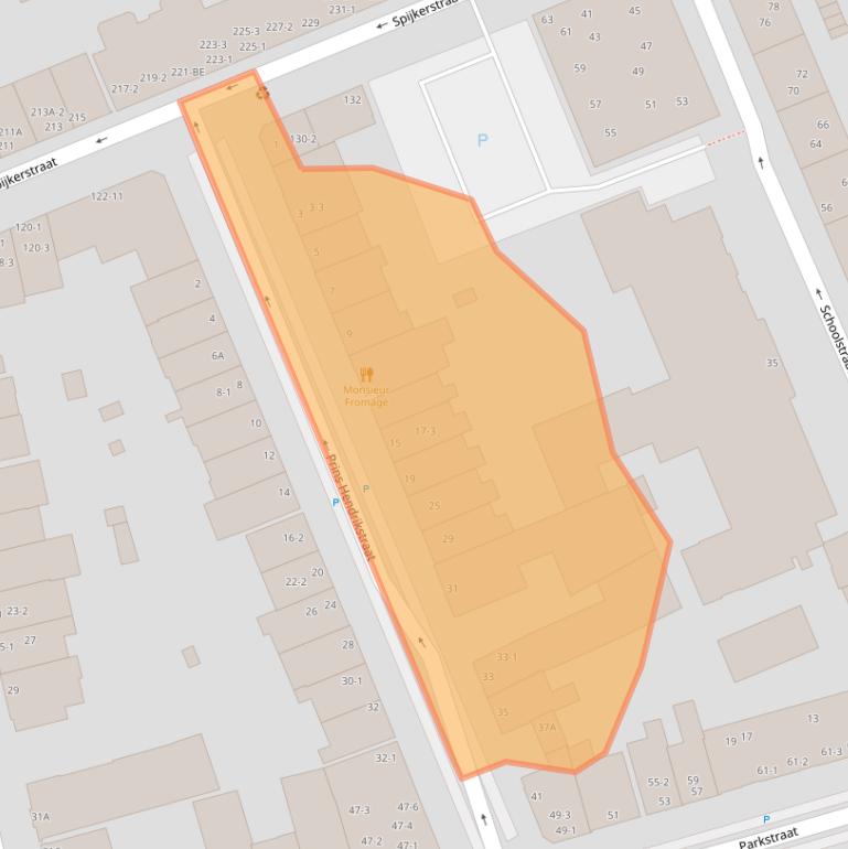 Kaart van postcodegebied 6828GN.