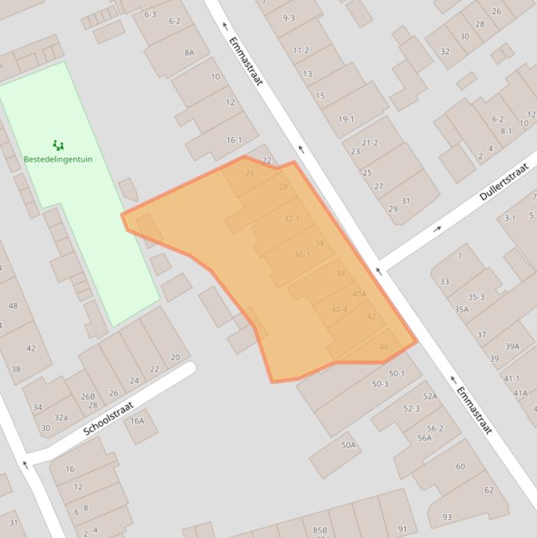 Kaart van postcodegebied 6828HG.