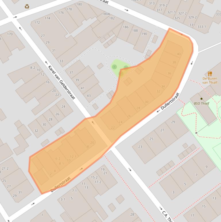 Kaart van postcodegebied 6828HK.