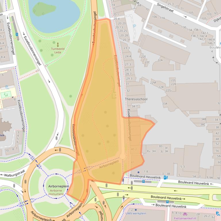 Kaart van postcodegebied 6828HX.