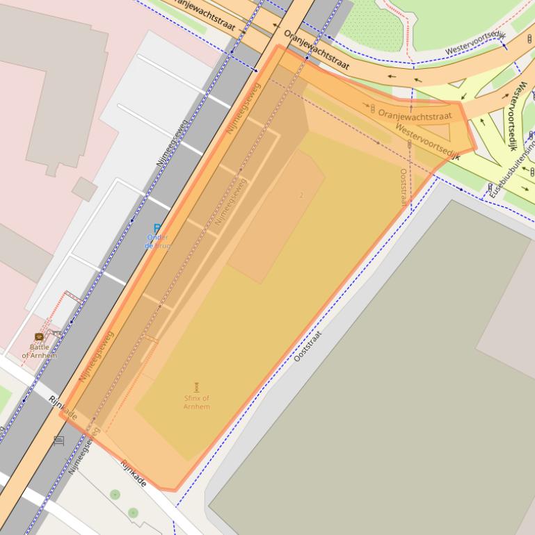 Kaart van postcodegebied 6828JA.