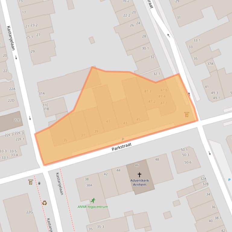 Kaart van postcodegebied 6828JD.