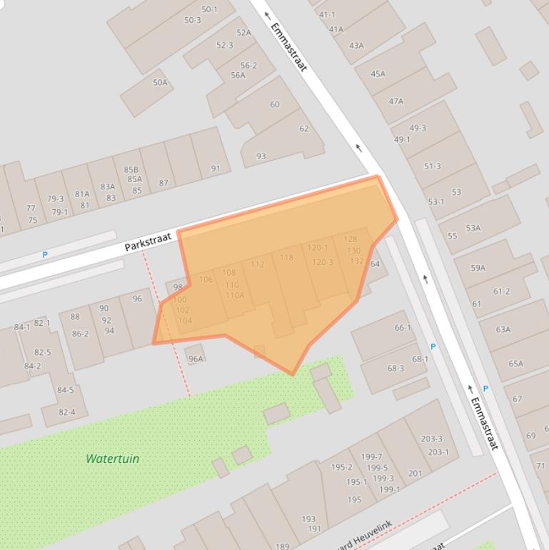 Kaart van postcodegebied 6828JM.