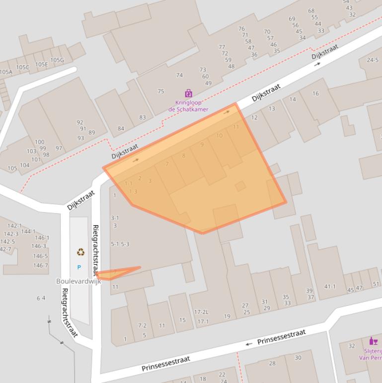 Kaart van postcodegebied 6828JP.